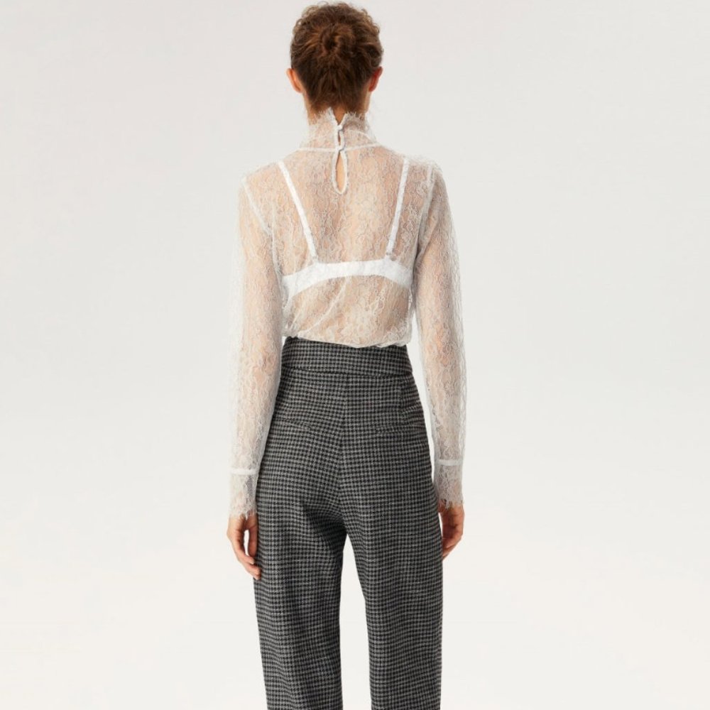 Lace Turtleneck Blouse - Picture 3 of 3